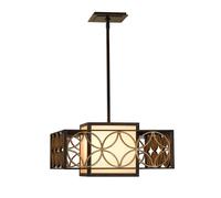 Lampada a Sospensione Plafoniera Luce Ferro Bronzo D 53,3 CM Lampada Sala Pranzo [EEK: Non valutato]