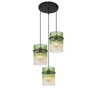Lampada a Sospensione Plafoniera Luce Sala da Pranzo Gas 3-Flammig Verde [EEK: Non valutato]
