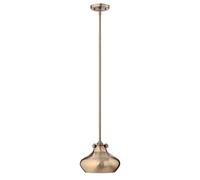 Lampada a Sospensione Plafoniera Spazzolato H 21,6 CM Luce Sala da Pranzo [EEK: Inaditato]