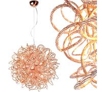 Lampada a Sospensione Rame Design Camera da Letto XXL Sfera Rosa-Oro