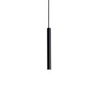 Lampada a Sospensione Regolabile per Interni - Faretto cilindrico, Luce Calda 3000K, Lanterna in Alluminio per Sala da Pranzo, Soggiorno, Camera da Letto, Altezza 30 cm, Opzione Luce Bianca 6000K
