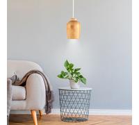 Lampada a Sospensione Retrò Dormire Camera Legno Braun Pendolo Soffitto Luce Big [EEK: Non valutato]