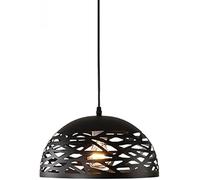 Lampada a sospensione retrò E27 Lampada a sospensione in ferro Lampadario in metallo traforato Soggiorno Camera da letto Apparecchio di illuminazione contemporanea Decorazione,luce soffusa