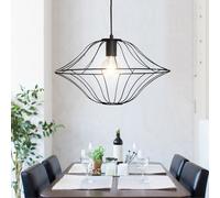 Lampada A Sospensione RETRO Per La Sala Da Pranzo In Rete Nera [EEK: Non valutato]