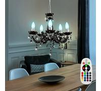Lampada A Sospensione RGB LED Per Ambienti Con Telecomando Cristallo Dimmer