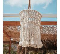 Lampada a sospensione ricaricabile Newgarden LED Mykonos, bianco, cotone Newgarden