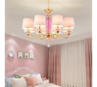 Lampada a sospensione rosa contemporanea Lampadario di lusso blu Soggiorno Ristorante Camera da letto Villa Negozio di abbigliamento Salone di bellezza (Stile A 8 lights)