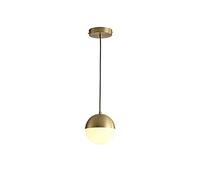 Lampada a Sospensione Rotonda Moderna e Minimalista con Paralume in Vetro Smerigliato, Lampada a Sospensione per Interni, installabile in più Combinazioni, lampadario per Sala da Pranzo, TAV