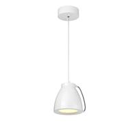 Lampada a Sospensione Sala Pranzo LED Verniciato Bianco Acciaio Plafoniera