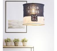 Lampada A Sospensione Schirmleuchte LED Illuminazione Blu Bianco H 26Cm