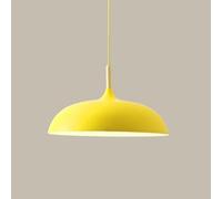 Lampada A Sospensione Semplice Moderna E27 Colori Caramella Paralume Decor Lampada A Sospensione per Ristorante Sala da Pranzo Club Corridoio Camera da Letto Cucina, Yellow