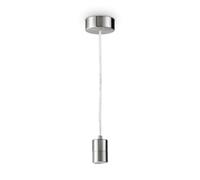 Lampada a Sospensione Set Metallo Cromo 1 Luce E27
