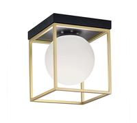 Lampada a Sospensione Sfera Vetro Attacco G9 Lampada a Soffitto Oro IP20 Interni [EEK: A]