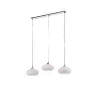 Lampada a sospensione 'Sharvil' dimmerabile (Design) colore Bianco, in Vetro ad es. Soggiorno & Sala da pranzo (3 luci, E27) di Lucande | lampada a sospensione design, lampada a sospensione, lampada