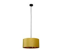 Smartwares Lampada a sospensione IDE-60057, velluto ocra, 40 cm Ø, attacco E27