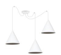 Lampada a sospensione SOHO SPIDER bianca a 3 luci, 25 cm, attacco E27