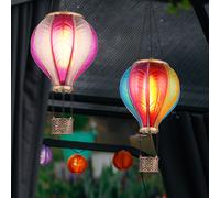 Lampada a Sospensione Solare per Esterni Mongolfiera Giardino Effetto Fuoco LED [EEK: Nicht bewertet]