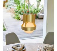 Lampada a sospensione Tala Loop Large, alluminio, globo LED, oro Tala
