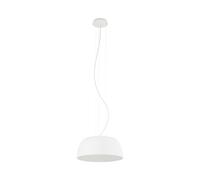 Lampada a Sospensione Tavolo da Pranzo Metallo Bianco E27 B :3 8 CM