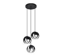 Sollux Lighting Tulos lampada sospesa 3x60 W nero SL.1088