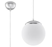 LAMPADA A SOSPENSIONE UGO 1 E27 BIANCO SOLLUX SL.0263
