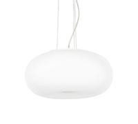 Lampadari E Sospensioni Ulisse Vetro Bianco 3 Luci E27 D52Cm