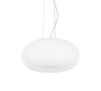 Lampadari E Sospensioni Ulisse Vetro Bianco 3 Luci E27 D42Cm