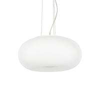 Lampadari E Sospensioni Ulisse Vetro Bianco 3 Luci E27 D52Cm