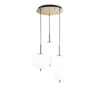 Sospensione Contemporanea Umile Metallo Bianco 3 Luci Led 60,2W 3000K Luce Calda