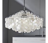 Lampada a sospensione VERPAN Fun 11DM, cromata, madreperla Verpan