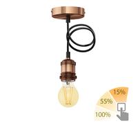 Lampada a sospensione vintage RETRA bronzo + lampada LED oro max. 778lm [EEK: E]