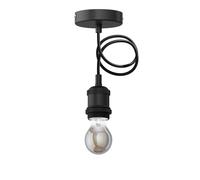 Lampada a sospensione vintage RETRA nera + lampada LED 370lm bianco extra-caldo