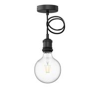 Lampada a sospensione vintage RETRA nera + lampada LED 838lm bianco caldo
