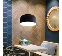 Lampada A Sospensione Vintage Retro Bianca Per La Sala Da Pranzo Nera