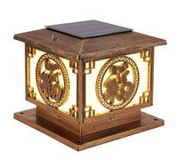Lampada a Sospensiper Esterni,Pada a Sospensione, Decorazisolarer Vialetti Esterni, Lanterna Moderna, Confezida 1,Pada da Esterno in Stile Cinese con Vetro Temperato, Pali Antirugginer Pali da Giardin