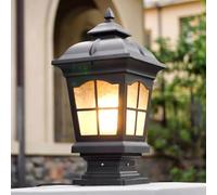 Lampada a Sospensiper Illuminazipaesaggistica da 17,7" Lucir Pilastri da Esterno Ip54 Impermeabili Confezida 1 Lanterna in Vetro Palir Recinzilampada da Cappello Non Solarepada a Colonnar Vialetti D'A