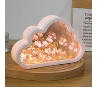 Lampada a Specchio a Forma di Tulipano, Forever Infinite Cloud, Luci Notturne Fai Da Te per Camera Da Letto, 20 Tulipani a Forma di Nuvola, Regalo Creativo per Ragazze, Coppie e Amici