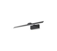 Lampada A Specchio LED In Metallo H: 5,5 Cm Nera Lungo 4000 K Luce Neutra