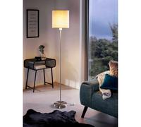 Lampada a stelo Eglo Pasteri 1 luce Nichel Talpa opaco E27 60 W Nichel-taupe