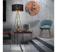 Lampada a Stelo Ess Camera Tavolino di Lettura Treppiede Luce Tessuto Schermo