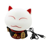 Lampada a tema gatto della fortuna - Maneki neko - nero
