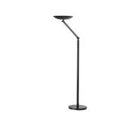Lampada da terra articolata Varialux - a led - base diametro 30 cm - altezza 175/186 cm - 22W - nero - Unilux