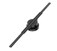 Lampada a ventaglio con proiettore olografico 3D da 42/45 cm, luce di visualizzazione Wifi, logo a LED, lampada olografica Immagini vivide(PD42 standard set)