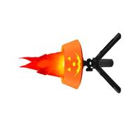 Lampada a zucca a LED simulata decorazione di Halloween con fiamma tremolante per decorazioni da giardino cortile Halloween Festival di Natale
