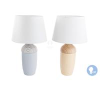 LAMPADA ABAT JOUR NOTTE DA CAMERA IN CERAMICA CON PARALUME