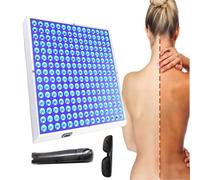 Lampada Abbronzante Da 45 W Con Occhiali E Staffa, Lampada Abbronzante Domestica A Luce Blu Completa Da 460 Nm, Con 225 Led, Dispositivo Autoabbronzante Per Pelle Color Bronzo Per Corpo E Viso