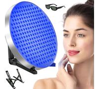 Lampada Abbronzante da 50W (Luce Blu Completa da 460nm), Lampada Abbronzante per Uso Domestico (250 LED), unità Autoabbronzante, con Supporto E Cordino, per Corpo E Viso, Bronzo Tutto L'Anno