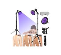 Lampada abbronzante da 54 W, dotata di maschera per gli occhi e treppiede, lampada frontale girevole a 180, altezza regolabile da 38 a 79 pollici