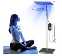 Lampada Abbronzante per Il Viso, Lampada Solare per La Pelle con 126 LED, Altezza Regolabile da 65 a 185 Cm E Tre modalità Regolabili, Angolo del Fascio di 90°, per L'abbronzatura Domestica