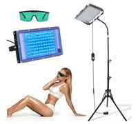 Lampada abbronzante per la casa, 45 W lampada UV abbronzante viso portatile adatta per viso e corpo, lampada UV abbronzante con supporto regolabile e occhiali solari e lampade UV